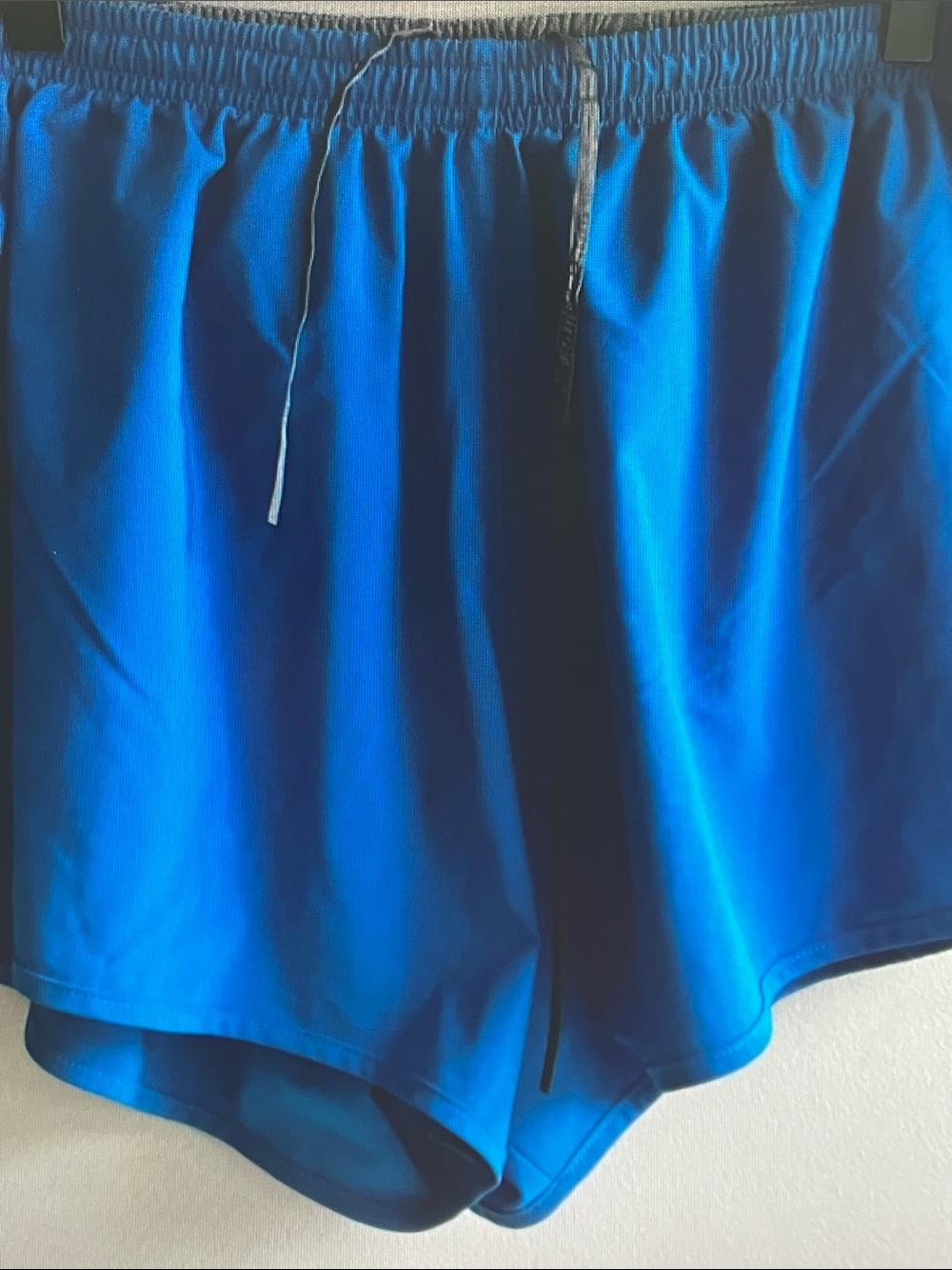 Women’s Blue Athletic Shorts with Drawstring Waist